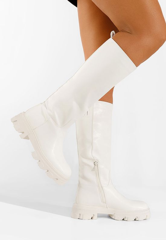 Białe kozaki damskie Oserra, Rozmiary: 40 - zapatos