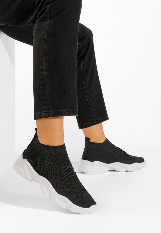 Czarne sneakersy damskie Floriena, Rozmiary: 38 - zapatos