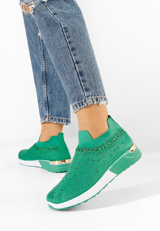 Zielone sneakersy damskie Marcie, Rozmiary: 41 - zapatos
