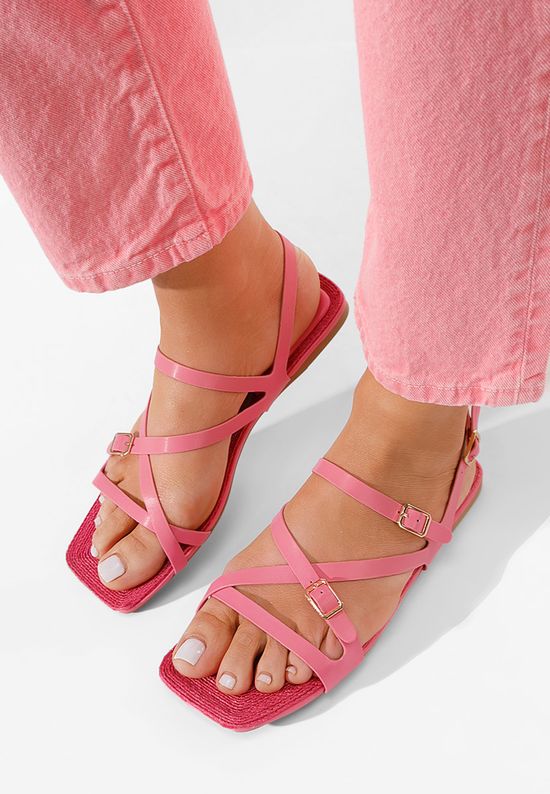 Różowe sandały płaski Sresa, Rozmiary: 39 - zapatos