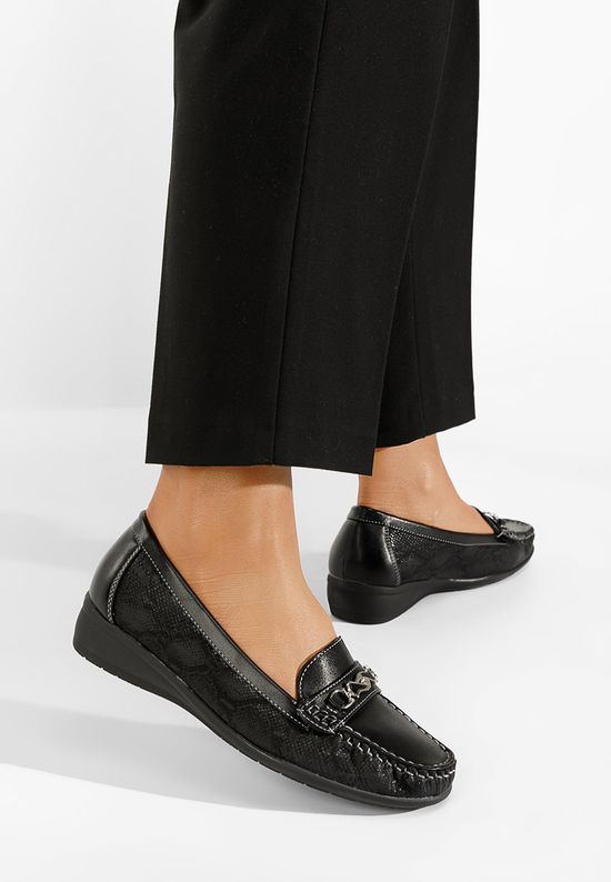 Czarne mokasyny damskie Lerisea, Rozmiary: 37 - zapatos