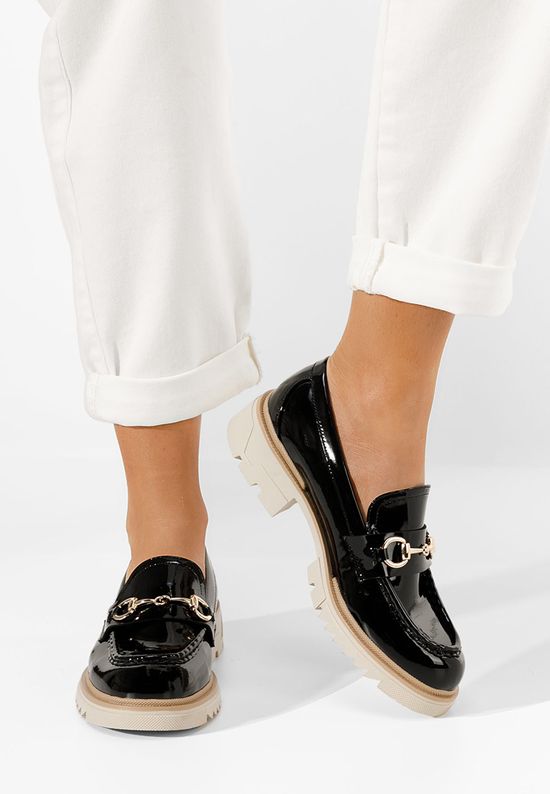 Czarne mokasyny damskie Serina, Rozmiary: 38 - zapatos