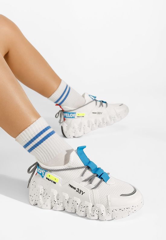 Białe sneakersy damskie Caledonia, Rozmiary: 37 - zapatos