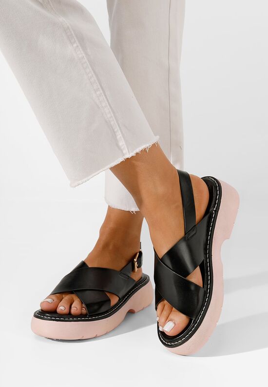 Różowe sandały damskie Nissa, Rozmiary: 36 - zapatos