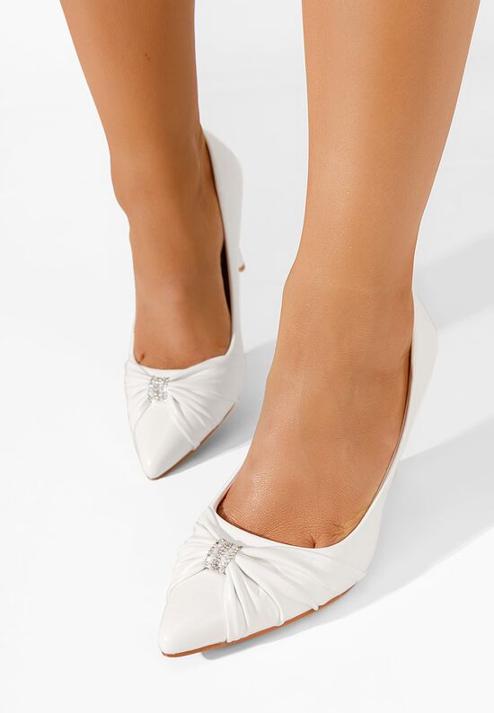 Białe szpilki Alisavea, Rozmiary: 40 - zapatos