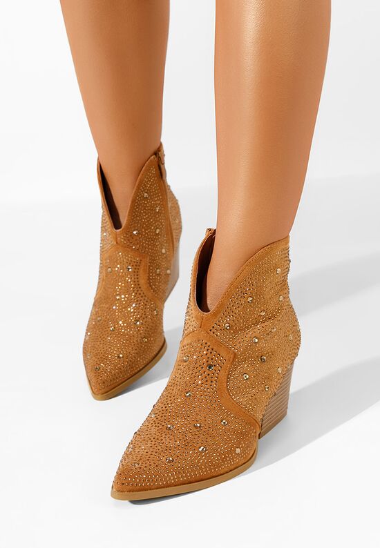 Camelowe kowbojki damskie Grace, Rozmiary: 39 - zapatos