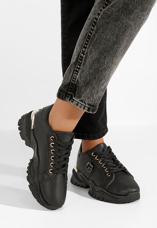 Czarne sneakersy damskie Bellina, Rozmiary: 39 - zapatos