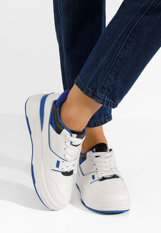 Niebieskie sneakersy na platformie Kortney, Rozmiary: 40 - zapatos