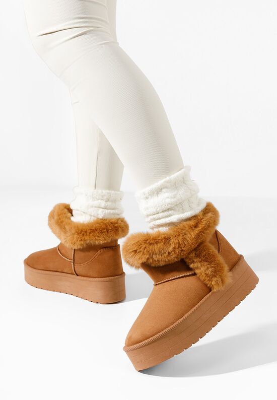 Camelowe śniegowce damskie Calla, Rozmiary: 38 - zapatos