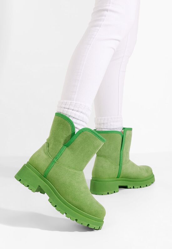 Zielone kozaki Tip Ugg Octavia, Rozmiary: 38 - zapatos