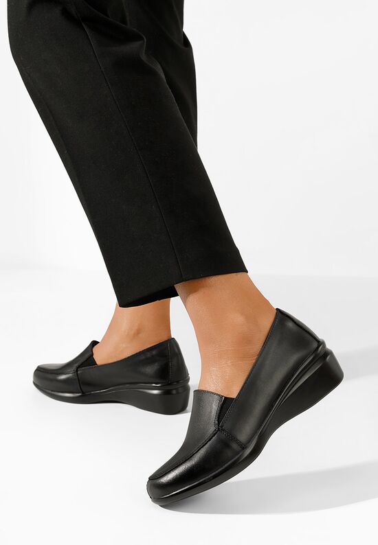 Czarne półbuty damskie Sabatea, Rozmiary: 39 - zapatos