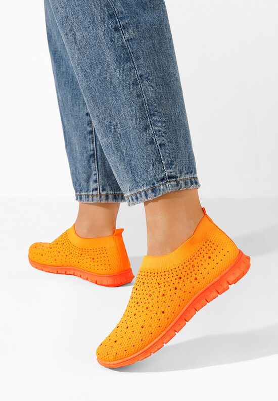 Pomarańczowe tenisówki Zimeria, Rozmiary: 37 - zapatos