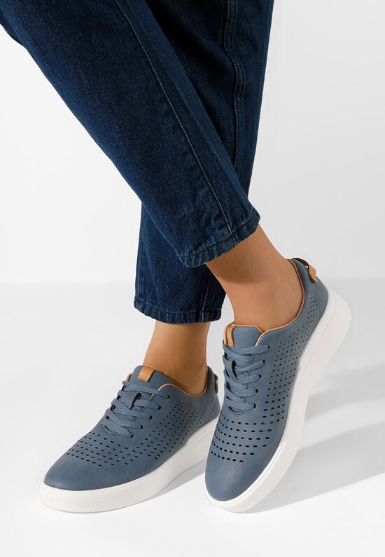 Niebieskie półbuty damskie Frina, Rozmiary: 39 - zapatos