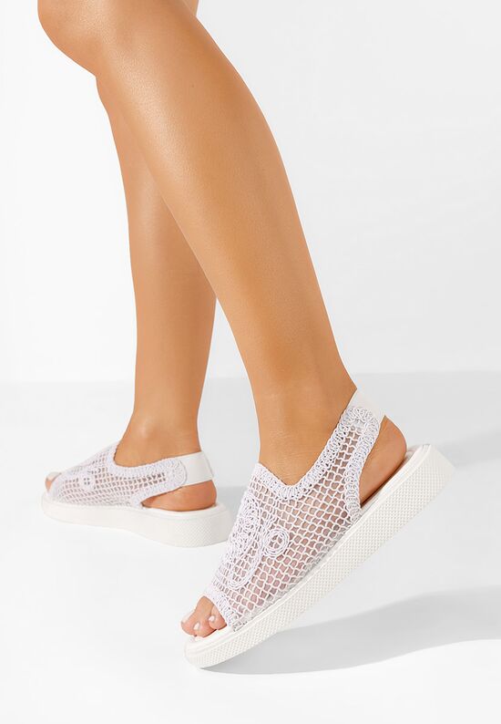 Białe sandały damskie Jenny, Rozmiary: 37 - zapatos