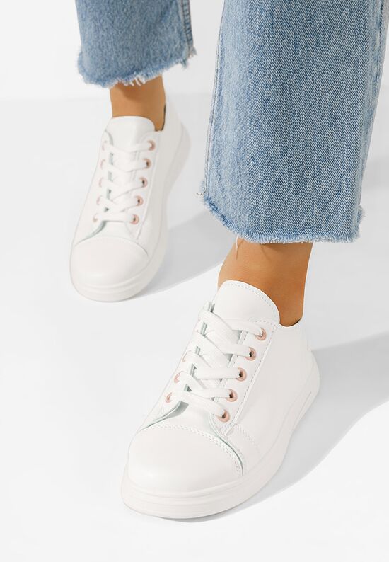 Białe sneakersy damskie Permea V2, Rozmiary: 39 - zapatos