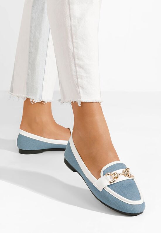 Niebieski eleganckie mokasyny damskie Maribel, Rozmiary: 37 - zapatos