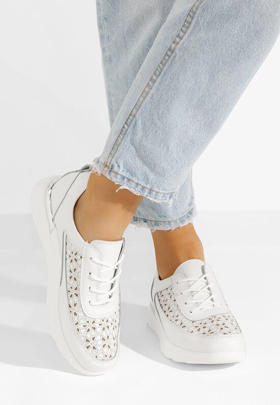 Białe sneakersy damskie Calyse, Rozmiary: 36 - zapatos