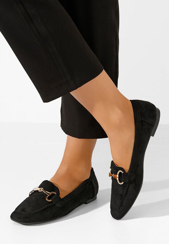 Czarne eleganckie mokasyny damskie Anaira, Rozmiary: 36 - zapatos