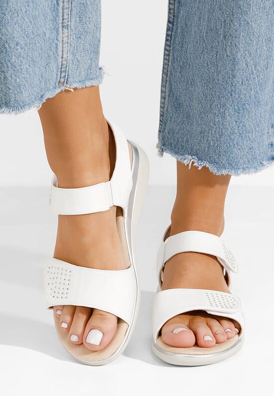 Białe sandały damskie Sorevia, Rozmiary: 39 - zapatos