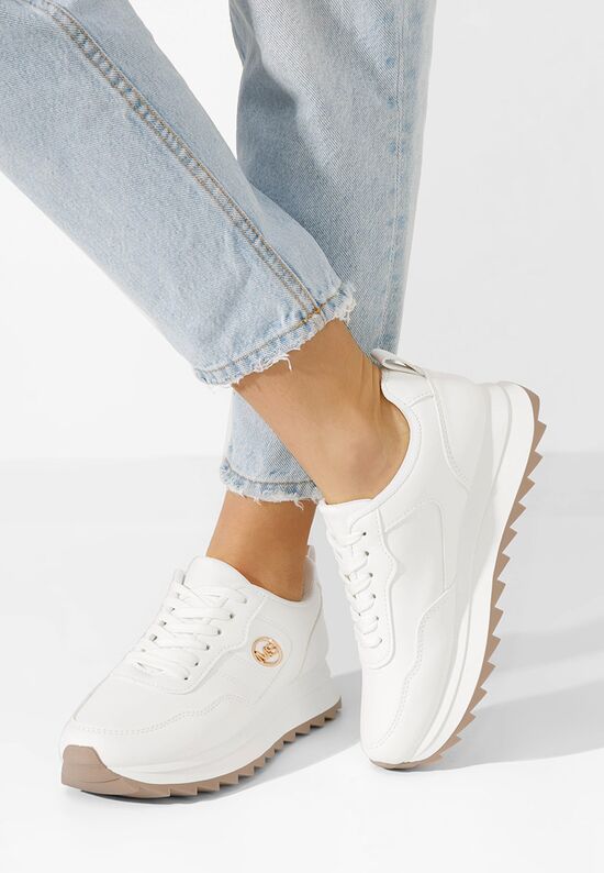 Białe sneakersy damskie Isobella V2, Rozmiary: 37 - zapatos