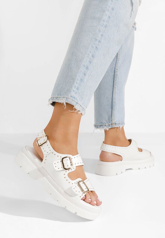 Białe sandały damskie Maniace, Rozmiary: 37 - zapatos