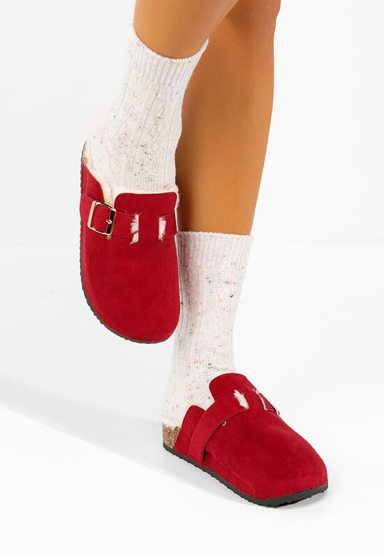Czerwone chodaki damskie Danzella, Rozmiar: 36 - zapatos